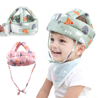 Cască de siguranță pentru bebeluși Protecția capului Articole pentru acoperirea capului Copii mici Tampă anti-cădere Copiii învață să meargă Cască de accidentare