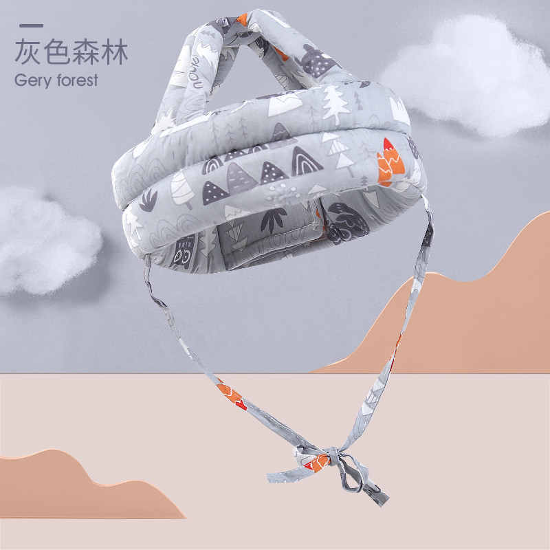 Kūdikių apsauginis šalmas, galvos apsauga, galvos apdangalai mažiems vaikams, apsaugantys nuo kritimo, Vaikai mokosi vaikščioti.