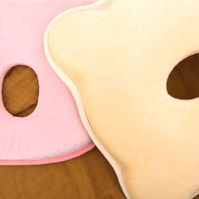 Бебешка възглавница Мемори пяна Новородено бебе Дишащи оформящи възглавници за предотвратяване на главата Ергономични