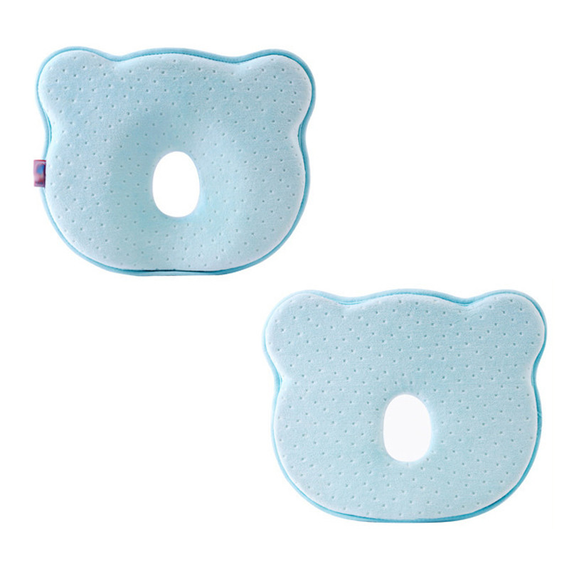 Бебешка възглавница Мемори пяна Новородено бебе Дишащи оформящи възглавници за предотвратяване на главата Ергономични