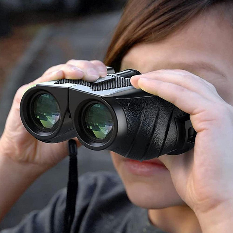 Binoclu compact 12 x 25 Telescop portabil non-infraroșu de înaltă putere, lumină scăzută, vedere nocturnă, în aer liber