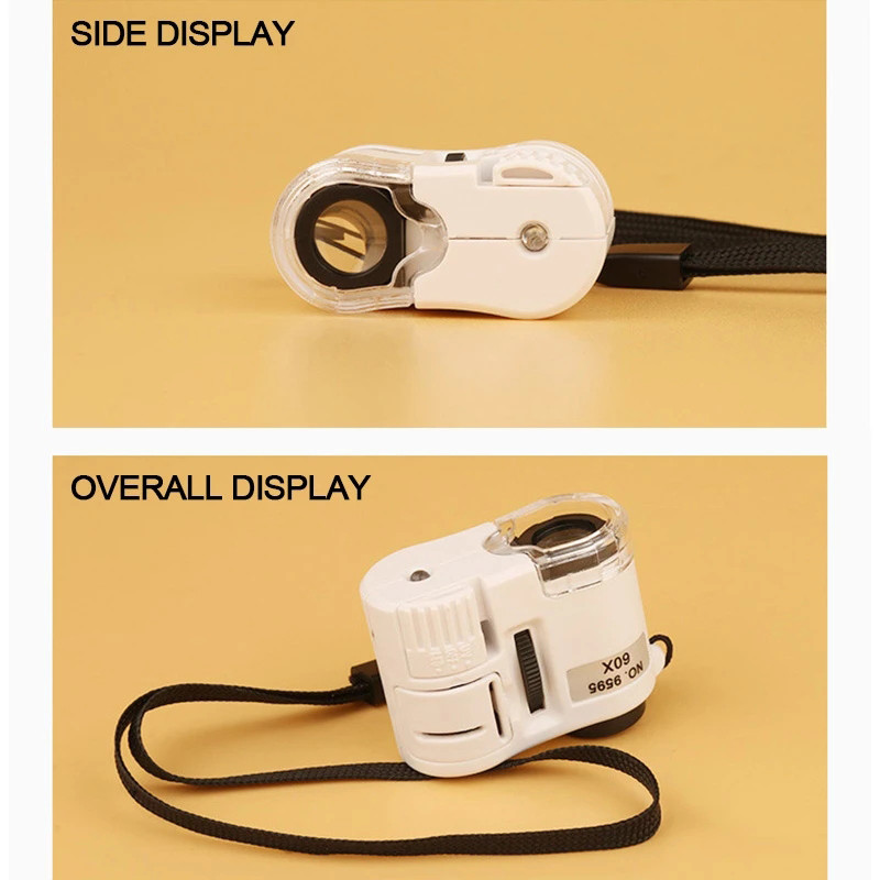 60X povećalo, mobilni mobilni telefon, povećalo, mikro zum, kopče za fotoaparat, povećalo, telefonski mikroskop s LED svjetlom