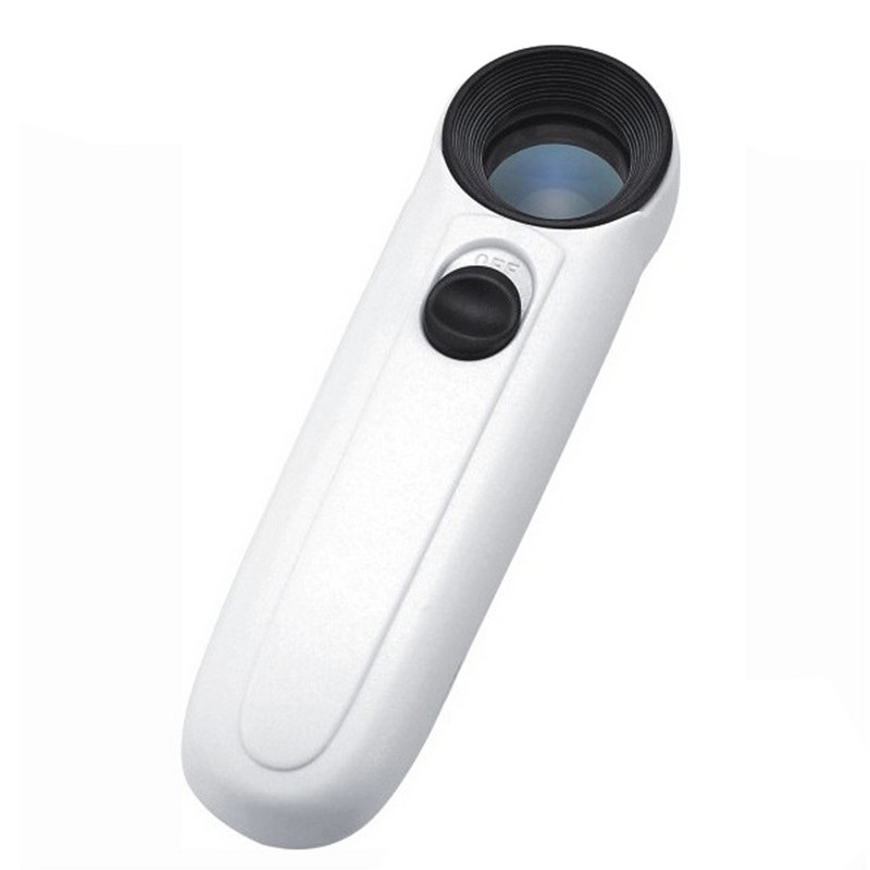 40x 3,5 mm-es LED-es fényű nagyító nagyító kézi mikroszkóp nagyító világító lámpa áramköri lapokhoz fémjelek ékszerek