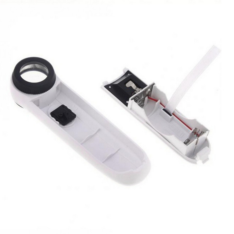 40x 3,5 mm-es LED-es fényű nagyító nagyító kézi mikroszkóp nagyító világító lámpa áramköri lapokhoz fémjelek ékszerek