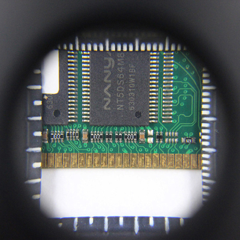 Kokkupandavad ehted käeshoitav suurendusklaas 10X 2 LED taskuga kaasaskantavad mini optilised läätsed tsingisulamist suurendusklaasi laos