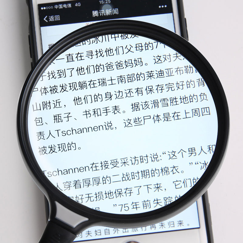 Lupă de mână 2,5X 130 mm Lupă cu lentilă mare Lectură Hartă Mâner ziar Lupă Bijuterii Lupă Ajutoare pentru vederea scăzută