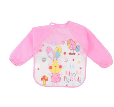 Armsad beebipudipõlled Veekindel pikkade varrukatega põll Lastele Söötmine Smock Pudipõll Maalimine Joonistus Pehmed väikelapse riided Bandana pudipõll