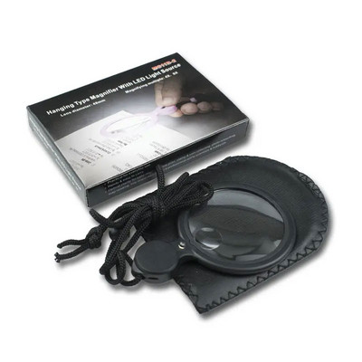 4x LED apšviestas pakabinamas didintuvas, skirtas siuvimui, pynimui ir rankų darbui