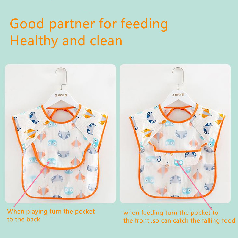 Állítható előke EVA vízálló ebédelő előke Baba rajzfilm etetőkendő Gyermek Babakötény Babador Bandana Summer