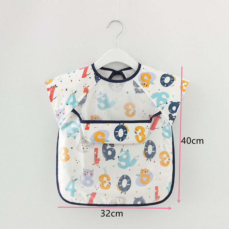 Állítható előke EVA vízálló ebédelő előke Baba rajzfilm etetőkendő Gyermek Babakötény Babador Bandana Summer