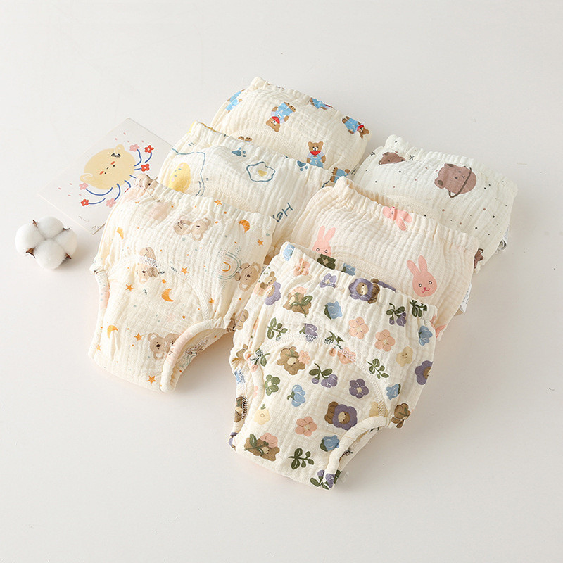 Pantaloni de antrenament reutilizabili, impermeabili, din bumbac moale pentru bebeluși, scutece pentru nou-născut, scutece pentru sugari, chiloți pentru copii mici, pânză pentru schimbarea scutecelor