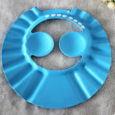 Regulējama mazuļu peldcepure vannas šampūns acu aizsardzībai, galvas dušas ūdens pārklājums mazuļu kopšanai, mazgājams matu dušas vāciņš bērniem no 0 līdz 6 gadiem