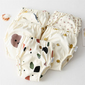 Armsad beebi veekindlad korduvkasutatavad treeningpüksid Puuvillane beebi mähe väikelaste lühikesed püksid mähkmed aluspüksid mähkmepesu riie uus