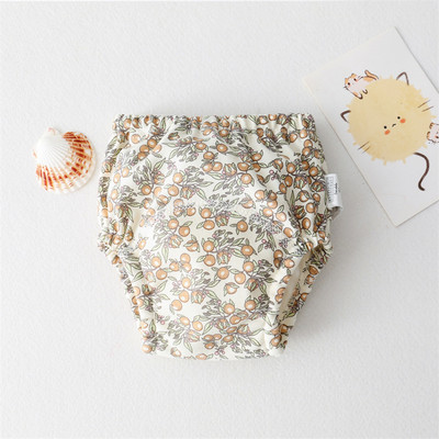 Armsad beebi veekindlad korduvkasutatavad treeningpüksid Puuvillane beebi mähe väikelaste lühikesed püksid mähkmed aluspüksid mähkmepesu riie uus