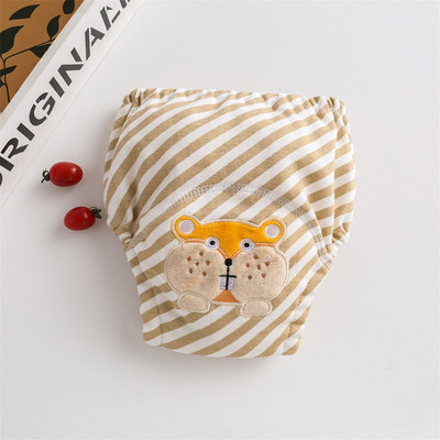 Armsad beebi veekindlad korduvkasutatavad treeningpüksid Puuvillane beebi mähe väikelaste lühikesed püksid mähkmed aluspüksid mähkmepesu riie uus