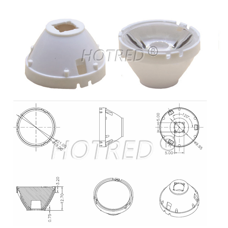 1 vnt CREE XML LED XML2 LED XHP50 LED 5050 objektyvas 21mm 32mm baltas laikiklis 10/25/45/60 laipsnių LED lęšis/reflektorius kolimatorius