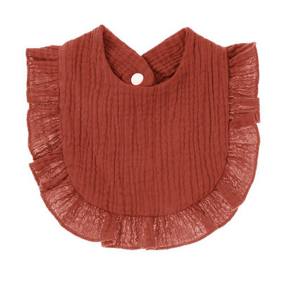 Kórejský štýl detského kŕmenia slintavý podbradník s volánikmi, kvetinový uterák na sliny pre dojčatá, mäkká bavlnená látka na grgnutie pre novorodencov a batoľatá, detské podbradníky