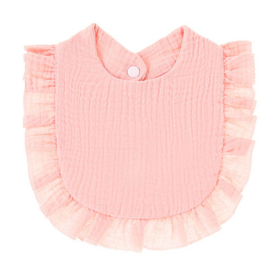 Kórejský štýl detského kŕmenia slintavý podbradník s volánikmi, kvetinový uterák na sliny pre dojčatá, mäkká bavlnená látka na grgnutie pre novorodencov a batoľatá, detské podbradníky