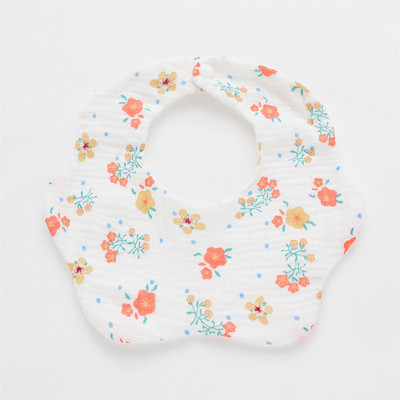 Kokvilnas marles apdruka Zīdaiņu priekšautiņi New Wave absorbējošs siekalu dvielis jaundzimušo atraugas drānas bandāna šalle zēniem.