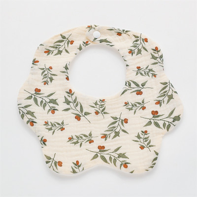 Kokvilnas marles apdruka Zīdaiņu priekšautiņi New Wave absorbējošs siekalu dvielis jaundzimušo atraugas drānas bandāna šalle zēniem.