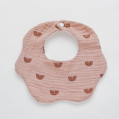 Kokvilnas marles apdruka Zīdaiņu priekšautiņi New Wave absorbējošs siekalu dvielis jaundzimušo atraugas drānas bandāna šalle zēniem.