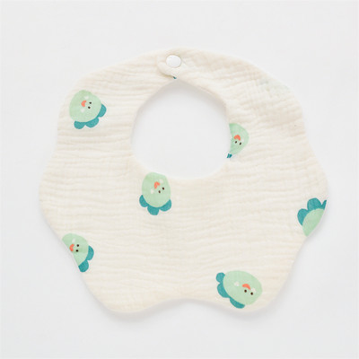 Kokvilnas marles apdruka Zīdaiņu priekšautiņi New Wave absorbējošs siekalu dvielis jaundzimušo atraugas drānas bandāna šalle zēniem.