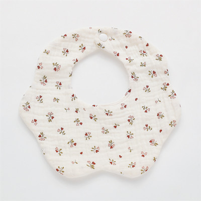 Kokvilnas marles apdruka Zīdaiņu priekšautiņi New Wave absorbējošs siekalu dvielis jaundzimušo atraugas drānas bandāna šalle zēniem.