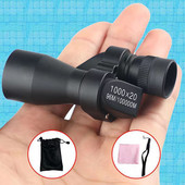 Mini telescop monocular de buzunar 1000X20 Telescop profesional portabil pentru copii cu sac de depozitare pentru activități în tabără în aer liber