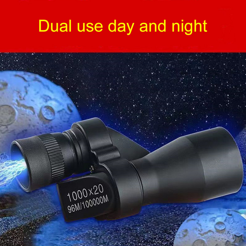 Mini telescop monocular de buzunar 1000X20 Telescop profesional portabil pentru copii cu sac de depozitare pentru activități în tabără în aer liber