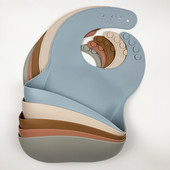 Módne silikónové detské podbradníky, vodotesné podbradníky pre novorodencov, nastaviteľné, rôzne štýly podbradníkov.