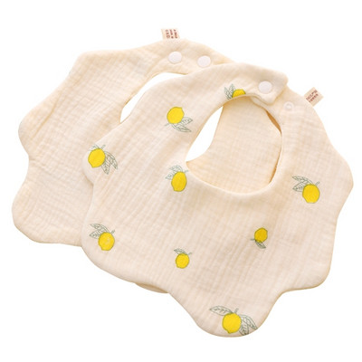 Seilinukai dantukų dygimui Kvėpuojantis seilėtekis Medvilniniai šluosteliai Gėlės formos 360 laipsnių Atsegamas seilinukas naujagimio maitinimo rankšluostis