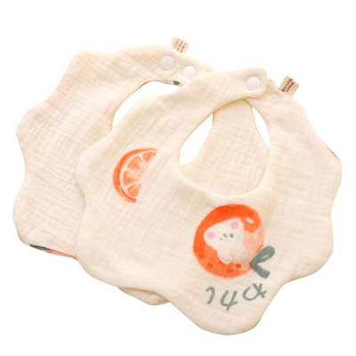 Seilinukai dantukų dygimui Kvėpuojantis seilėtekis Medvilniniai šluosteliai Gėlės formos 360 laipsnių Atsegamas seilinukas naujagimio maitinimo rankšluostis