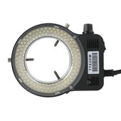 Lampă de iluminare reglabilă cu 144 LED-uri pentru lumină inelă, pentru industrie, microscop trinocular stereo, lupă pentru lentile pentru cameră video, 110V 220V