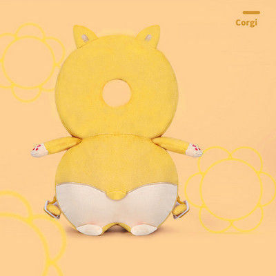 Väikelapse Beebi peakaitse Turvapadja padi seljaosa vigastuste vältimine Multifilmi turvapadjad Hingav kukkumisvastane padi 1-3T