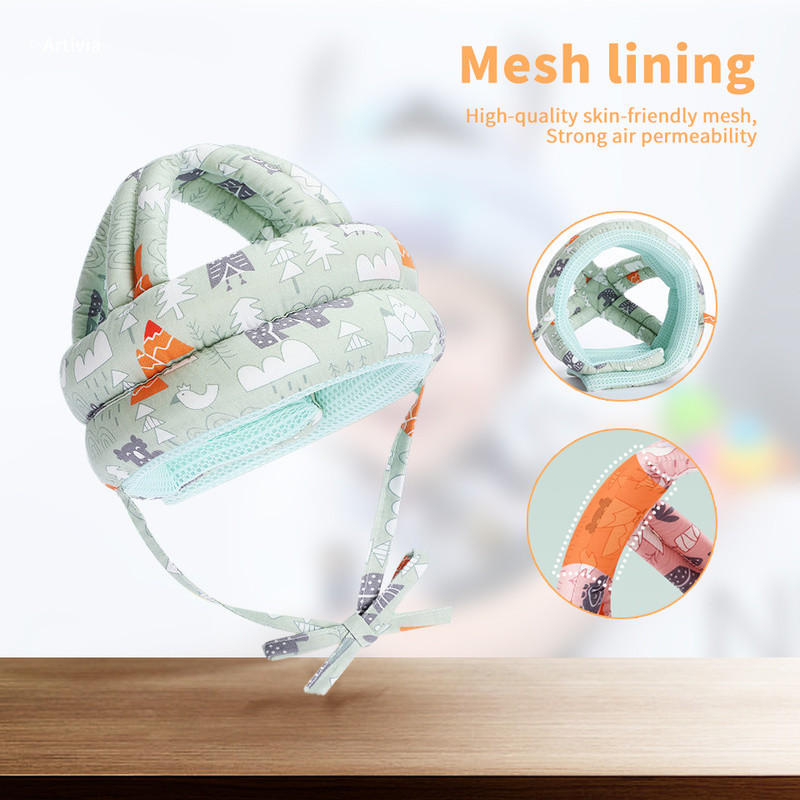 Beebi kaitsvad peakatted kaitsekiiver, peakaitsemüts, väikelapse kukkumisvastane padi Lapsed õpivad kõndima Reguleeritav avariikork