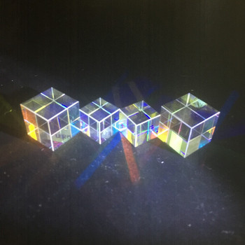 12,7 mm K9 Cube Defective Cross Dichroic Prism RGB Combiner Splitter Glass Decor Square Cube RGB Инструменти за обучение Декорация