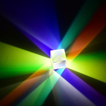 12,7mm K9 Cube Defective Cross Dichroic Prism RGB Combiner Splitter Glass Decor Square Cube RGB Εργαλεία διδασκαλίας Διακόσμηση
