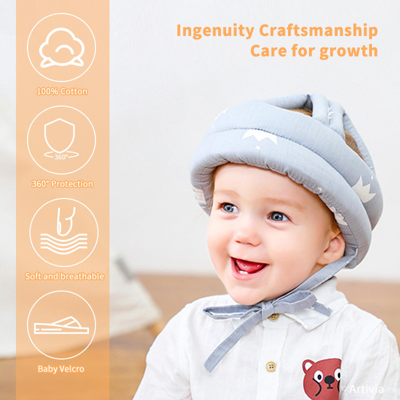 Beebi kaitsvad peakatted, peakaitsemüts Kaitsekiiver Väikelapse kukkumisvastane padi Lapsed õpivad kõndima Reguleeritav avariikork