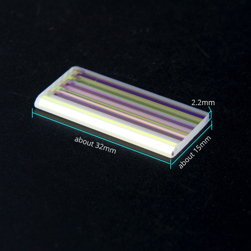 5 tk Ristkülikuprisma Dichroic Prisma Vitraažist Optiline Katseinstrument Kodukaunistamise Kunst Kaelakee DIY Design