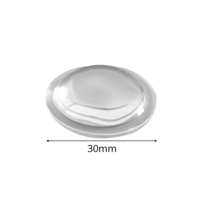 LED objektyvas 30/44/54/66 mm išgaubtas stiklinis lęšis LED išgaubtas objektyvo kondensatorius Optinis fokusavimas permatomas paviršius Žibintuvėlio nuotraukos