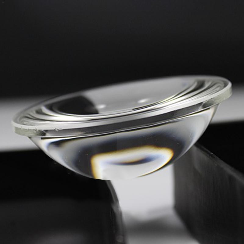LED objektyvas 30/44/54/66 mm išgaubtas stiklinis lęšis LED išgaubtas objektyvo kondensatorius Optinis fokusavimas permatomas paviršius Žibintuvėlio nuotraukos
