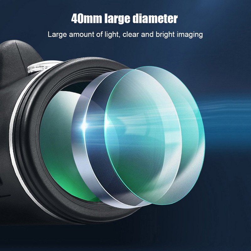 40 x 60 Super Telephoto Zoom Monocular Professzionális távcső céltávcső Teleszkóp Hordozható Zoom Monokulár