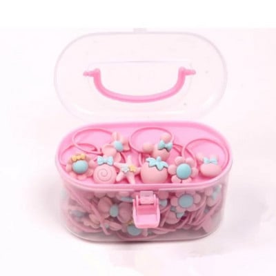 40 buc/lot Accesorii pentru păr fete Cutie cadou Benzi elastice pentru păr Arcuri pentru păr cu flori Bentita nouă Bentita pentru păr Bentita drăguță pentru copii