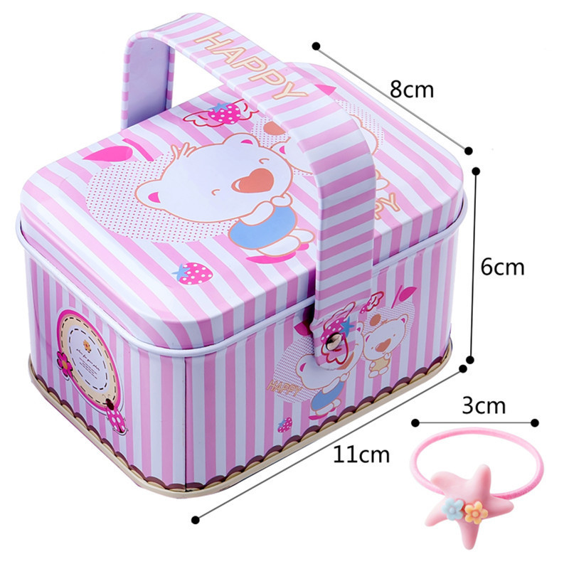 40 buc/lot Accesorii pentru păr fete Cutie cadou Benzi elastice pentru păr Arcuri pentru păr cu flori Bentita nouă Bentita pentru păr Bentita drăguță pentru copii