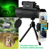 Nakts redzamības teleskopa monokulārais komplekts Zoom Shot Pro objektīvs viedtālrunim mobilajam tālrunim Nocturne Spotting Scope Prizmatisks prizmas monoklis