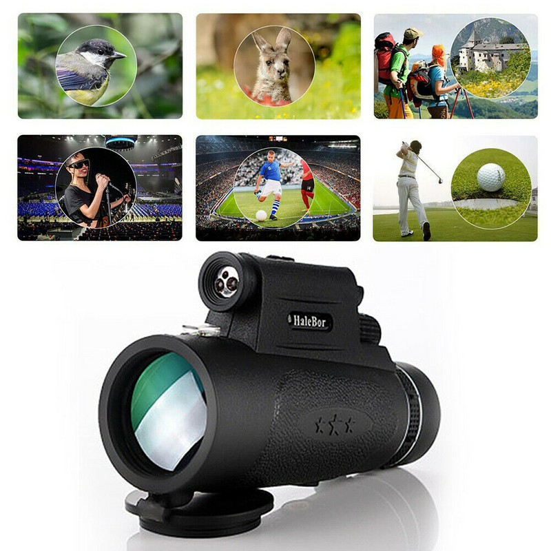 Nakts redzamības teleskopa monokulārais komplekts Zoom Shot Pro objektīvs viedtālrunim mobilajam tālrunim Nocturne Spotting Scope Prizmatisks prizmas monoklis