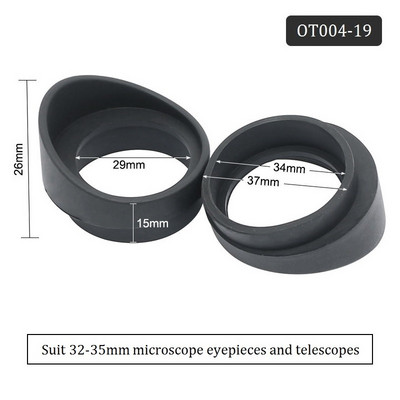 Okulaar Silmatopsid Korgid Üks paar Kummist binoklid Silmakaitsed Stereomikroskoobi osad Teleskoobid Silmatopsid Siseläbimõõt 29-36 mm