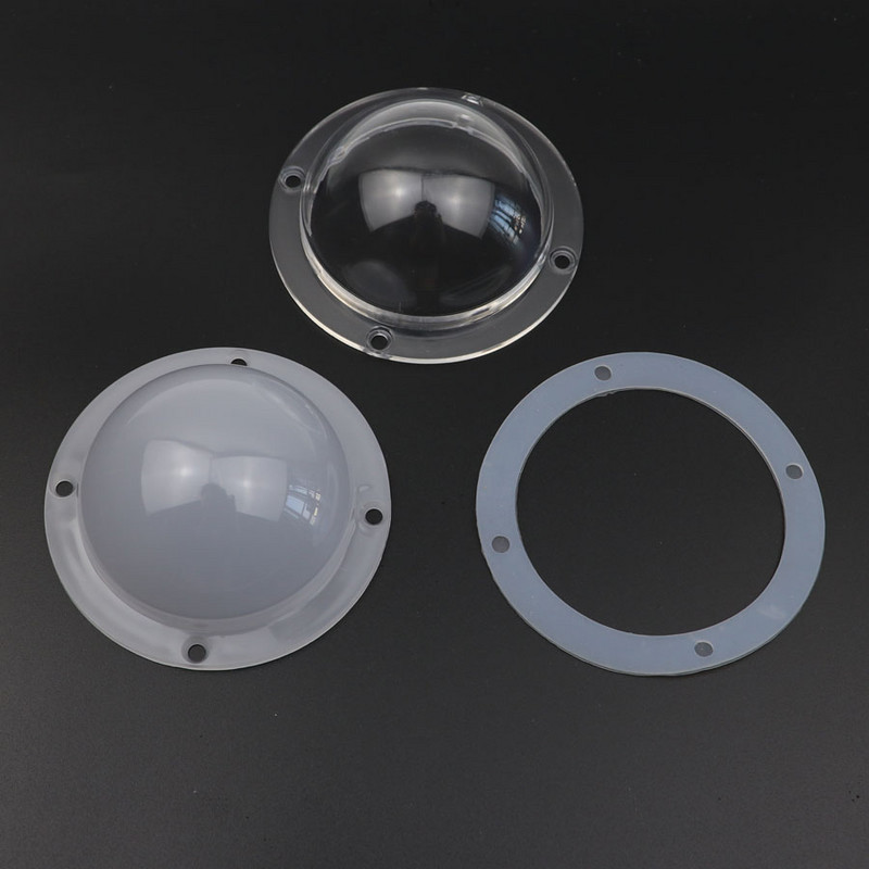 90 mm 100 mm COB LED šviesos dangtelis Pieno baltas nuo akinimo Astigmatizmo lempos gaubtas Įgaubtas išgaubtas lęšis, skirtas kasybos lempos Miner Light