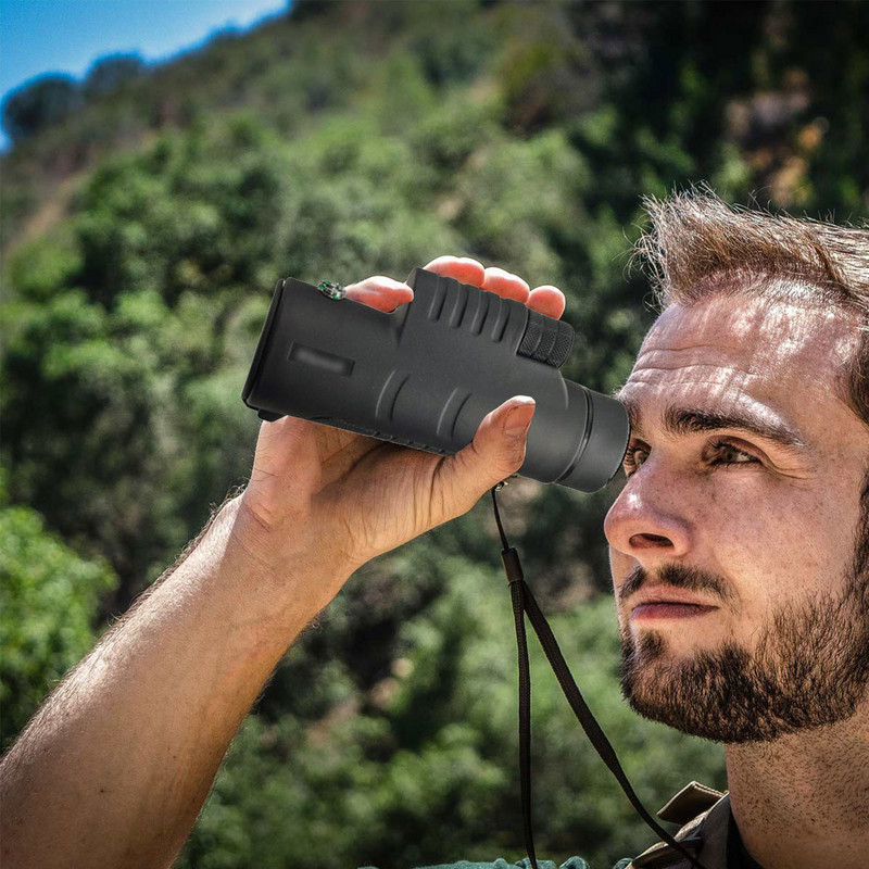 40X60 HD Rofessional monokuláris teleszkóp zoom teleszkóp praktikus optikai céltávcső madármegfigyeléshez, vadászathoz, szabadtéri kemping felszereléshez