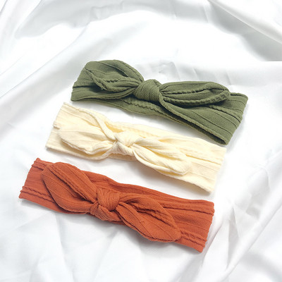 3 vnt / rinkinys kūdikių plaukų juostelių rinkinys mergaitėms lankas elastinės galvos juostelės susukto kabelio dizaino turbanas vaikams galvos apdangalai kūdikių plaukų priedai